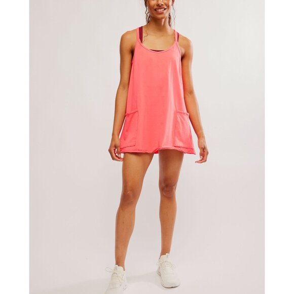 NWT FP MOVEMENT Hot Shot Mini Dress / Electric Sunset - Picture 2 of 7